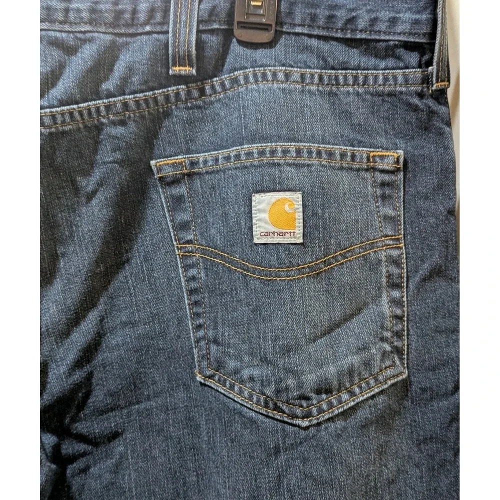 Carhartt Men's Denim Blue‎ Jeans 42 x 32 Relaxed Fit Holter 101483-968 Workwear